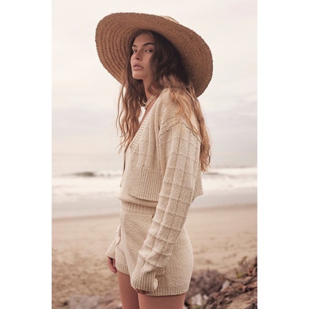 NWT Free People Declan Romper Sweater Set Cream